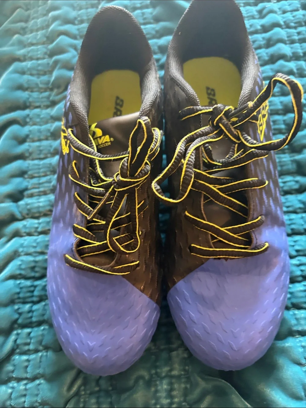 Brava Kids' Purple and Brown Soccer Sneakers - Lightweight Play